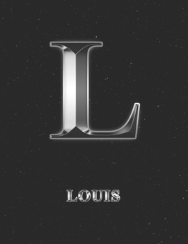 Louis: 2 Year Weekly Planner with Note Pages (24 Months) | Silver Effect Personalized Custom Letter L Initial First Name | 2020 - 2021 | Week Planning ... | Plan Each Day, Set Goals & Get Stuff Done