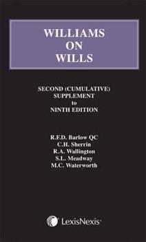 Hardcover Williams on Wills. Second Supplement to the Ninth Edition Book