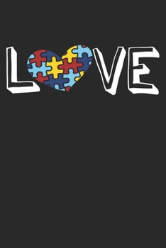 Notebook: Autism Awareness Dot Grid 6x9 120 Pages