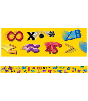 Misc. Supplies Math Symbols Straight Borders Book