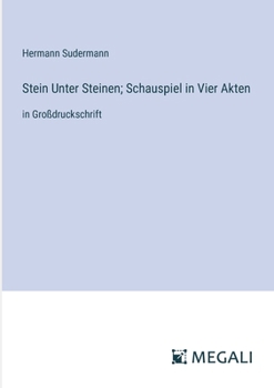 Stein Unter Steinen; Schauspiel in Vier Akten: in Großdruckschrift (German Edition)
