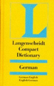Hardcover Langenscheidt Compact Dictionary German German-English, English-German Book