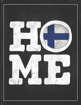 Home: Finland Flag Planner for Finn Coworker Friend from Helsinki  Lightly Lined Pages Daily Journal Diary Notepad