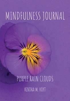 Paperback Mindfulness Journal: Purple Rain Clouds Book