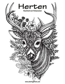 Paperback Herten Kleurboek voor Volwassenen 1 [Dutch] Book