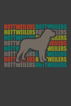 Rottweilers: 100 leere karierte Seiten ca. A5 (6"x9" niches) für Hundefreunde, Hundemütter und Hundeväter, Jungen, Mädchen, Kinder und Schülerinnen (German Edition)