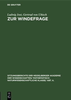 Hardcover Zur Windefrage [German] Book