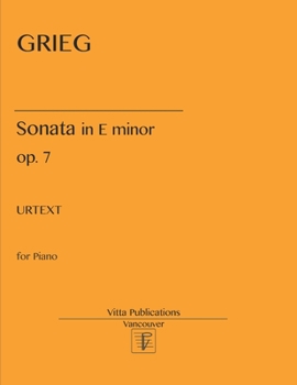 Paperback E. Grieg. Sonata in E minor, op. 7 Book