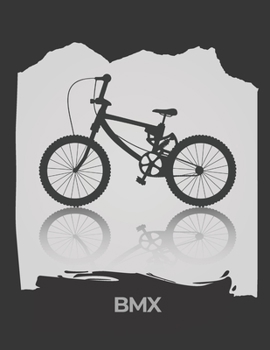Paperback BMX: cahier de note ligné noir et blanc [French] Book