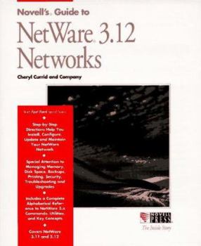 Paperback Novell's Guide to Netware 3.12 Networks (Inside Story) Book