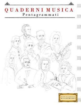 Paperback Quaderni Musica Pentagrammati: (21.59 X 27.94 CM) [Italian] Book