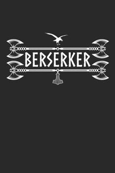 Paperback Berserker: Notebook 6x9 Dotgrid White Paper 118 Pages - Viking Pagan Book