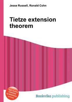 Paperback Tietze Extension Theorem Book