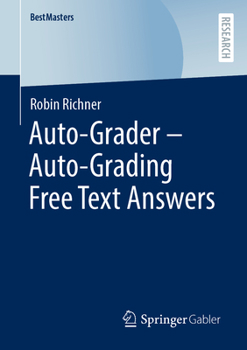 Paperback Auto-Grader - Auto-Grading Free Text Answers Book