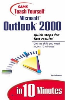 Paperback Sams Teach Yourself Outlook 2000 in 10 Minutes Book