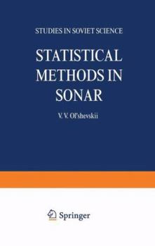 Hardcover Statistical Methods in Sonar (Wissenschaftliche Taschenbücher) Book