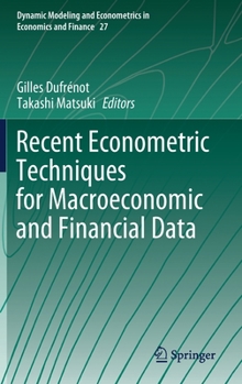 Hardcover Recent Econometric Techniques for Macroeconomic and Financial Data Book