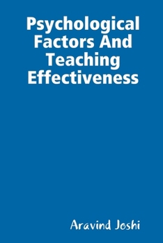 Paperback Psychological Factors And Teaching Effectiveness Book