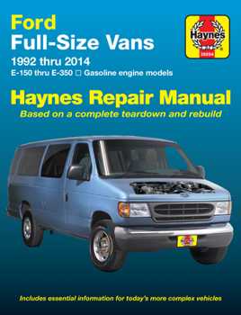 Paperback Ford E-150 Thru E-350 Full-Size Vans 1992-14 Book