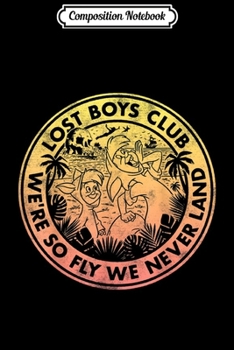 Paperback Composition Notebook: Disney Peter Pan Lost Boys Club Logo Journal/Notebook Blank Lined Ruled 6x9 100 Pages Book