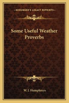 Paperback Some Useful Weather Proverbs Book