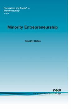 Paperback Minority Entrepreneurship Book