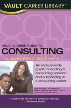 Paperback Vault Career Guide to Consulting Book