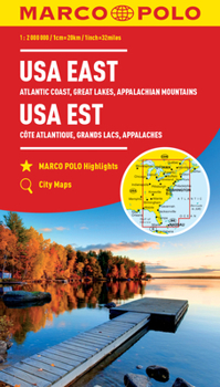 Map USA East Marco Polo Map [German] Book