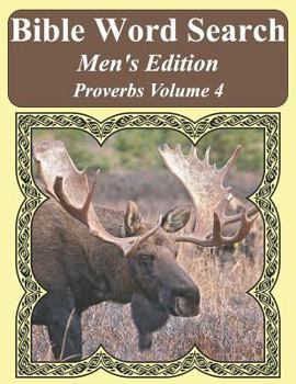Paperback Bible Word Search Men's Edition: Proverbs Volume 4 Extra Large Print [Large Print] Book