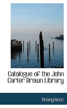 Paperback Catalogue of the John Carter Brown Library Book