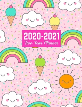 2020-2021 Two Year Planner: Nifty 24-Month Planner & Calendar Large 8.5 x 11 (Jan 2020 - Dec 2021) Daily Weekly and Monthly Schedule Art Cover 00023189
