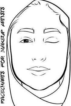 Paperback Facecharts for Makeup Artists: Sadie Book