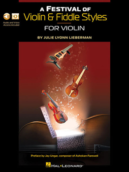 Paperback A Festival of Violin & Fiddle Styles for Violin: Book with Audio and Video Access Book