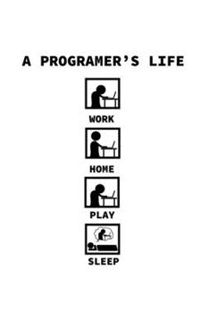 Paperback Notebook: Programmer Coffee Daily Rhythm Funny Gift 120 Pages, 6X9 Inches, Blank Book