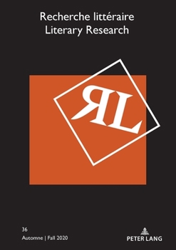 Paperback Recherche Littéraire / Literary Research: Automne / Fall 2020 [French] Book
