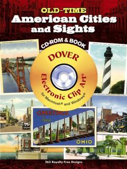 Paperback Old-Time American Cities and Sights CD-ROM and Book
