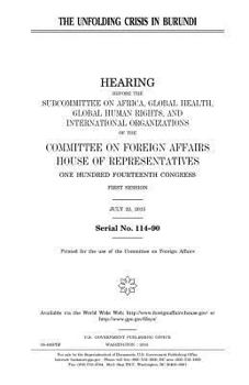 The Unfolding Crisis in Burundi