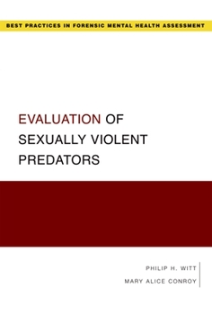 Paperback Evaluation of Sexually Violent Predators Book