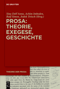 Hardcover Prosa: Theorie, Exegese, Geschichte [German] Book