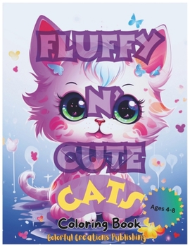 Paperback Fluffy n' Cute Cats Coloring Book