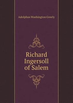 Paperback Richard Ingersoll of Salem Book