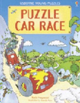 Paperback Puzzle Car Race Book