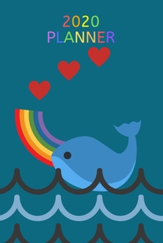 Paperback 2020 Planner: Lgbtq Whale Cover / 12 Month Weekly Planner Book