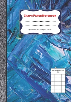 Paperback Graph Paper Notebook: Quad Ruled 4x4 - 110 Pages - 7" x 10" Squared Graphing Paper * Blank Notebook * Grid Paper * Softback ...(Composition Book