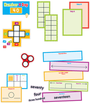 Wall Chart Number of the Day Bulletin Board Set Book