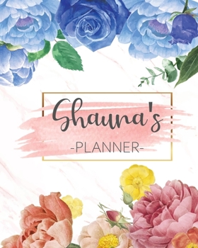 Paperback Shauna's Planner: Monthly Planner 3 Years January - December 2020-2022 - Monthly View - Calendar Views Floral Cover - Sunday start Book