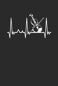 Violin Heartbeat: Violins Notebook, Blank Lined (6" x 9" - 120 pages) ~ Musical Instruments Themed Notebook for Daily Journal, Diary, and Gift