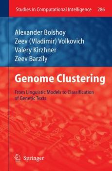 Hardcover Genome Clustering: From Linguistic Models to Classification of Genetic Texts Book