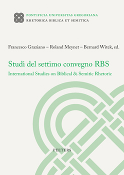 Paperback Studi del Settimo Convegno RBS: International Studies on Biblical & Semitic Rhetoric [Italian] Book