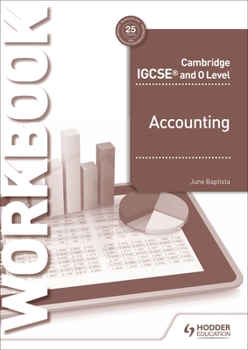 Paperback Cambridge IGCSE and O Level Accounting Workbook: Hodder Education Group Book